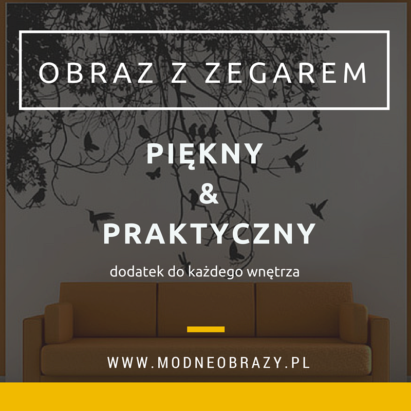 Obraz z zegarem